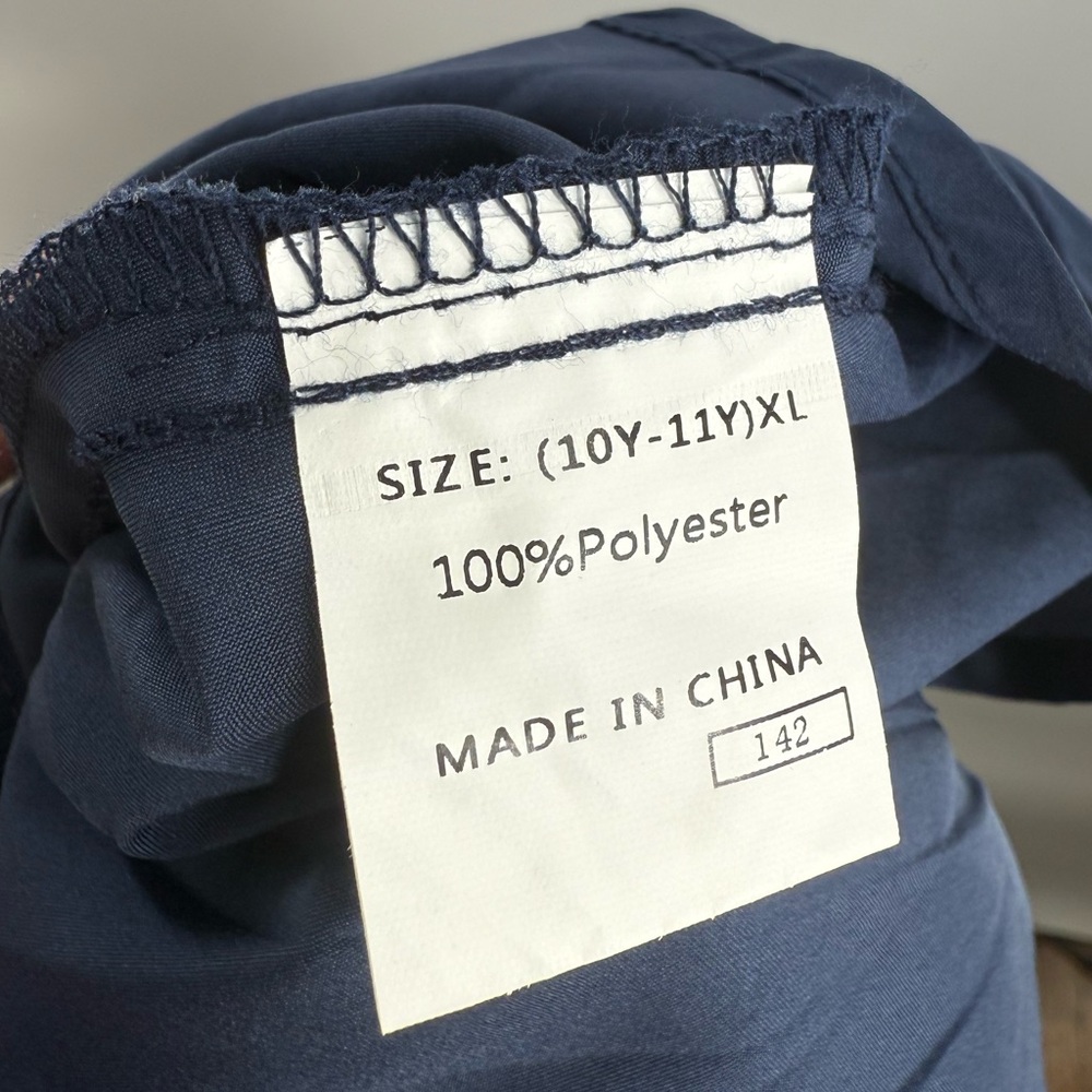 EUC Arshiner Blue Ruffle Neck Dress - Picture 11 of 11